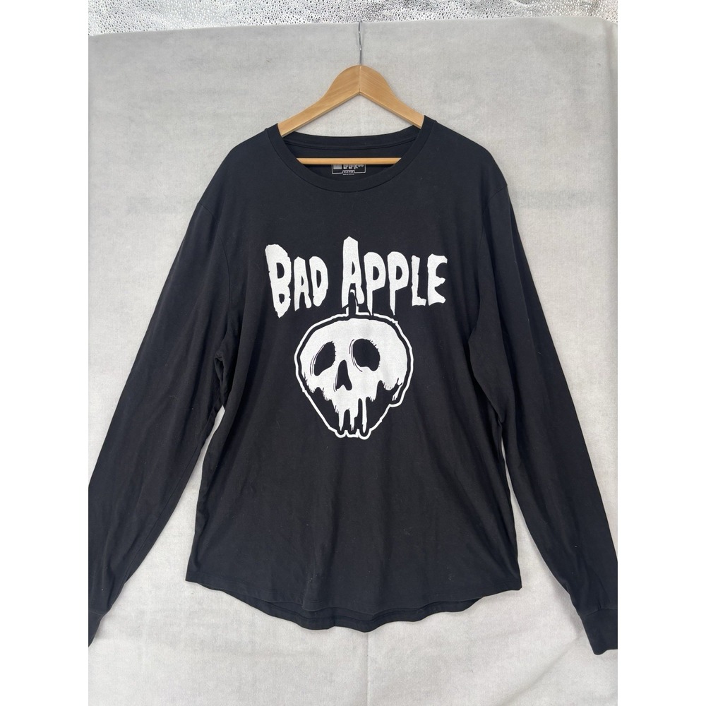 Lularoe Disney Snow White Nightmare XL Bad Apple Black L/SL Halloween EUC